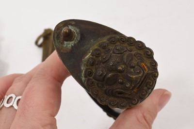 Lot 992 - Chinese lock in the form of a bear, and other locks