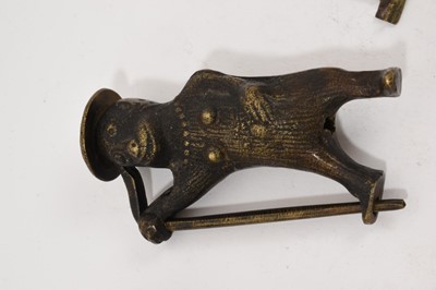 Lot 992 - Chinese lock in the form of a bear, and other locks