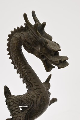 Lot 991 - Japanese bronze dragon
