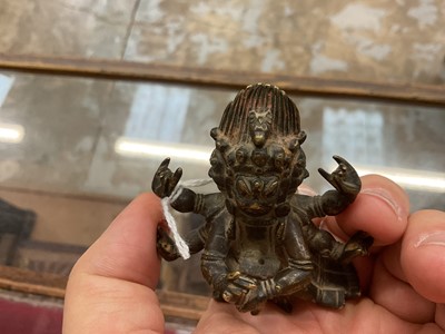 Lot 984 - Early Tibetan bronze figure of Mahakala