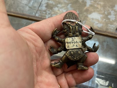 Lot 984 - Early Tibetan bronze figure of Mahakala
