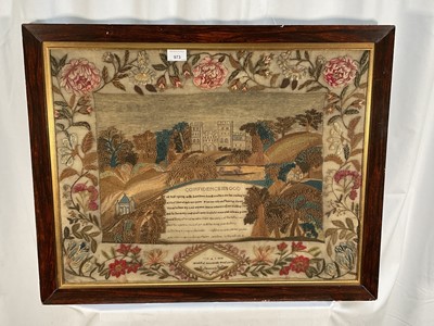 Lot 973 - Rare and particularly fine William IV seminary sampler