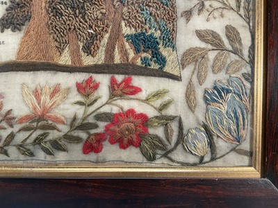 Lot 973 - Rare and particularly fine William IV seminary sampler