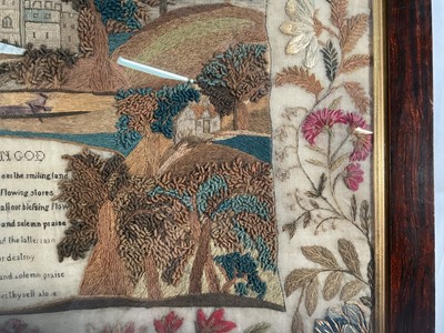 Lot 973 - Rare and particularly fine William IV seminary sampler