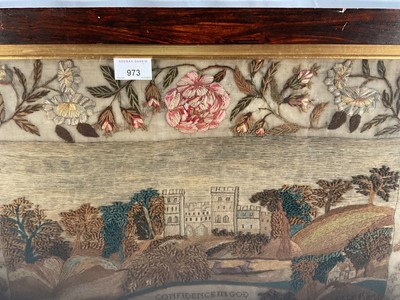 Lot 973 - Rare and particularly fine William IV seminary sampler