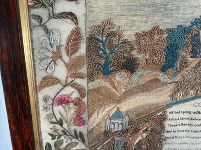 Lot 973 - Rare and particularly fine William IV seminary sampler