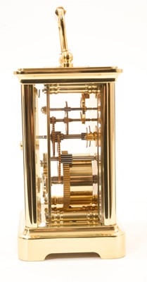 Lot 801 - Halcyon Days Enamels limited edition Queens Golden Jubilee carriage clock