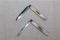 Lot 3550 - Georgian Silverer folding travelling fruit...