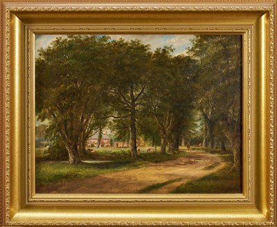 Lot 1367 - John Moore (1820-1902) pair of oil s on canvas, Foxborough, Woodbridge