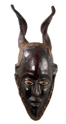 Lot 837 - Antique Ekoi tribal double-headed crest mask, Cameroon / Nigeria