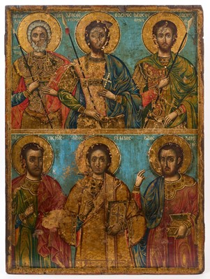 Lot 931 - Good large Greek icon