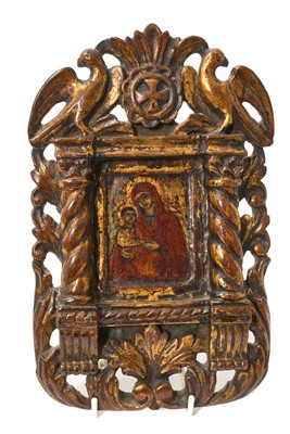 Lot 937 - Late 17th / early 18th century Greek Madonna and child icon