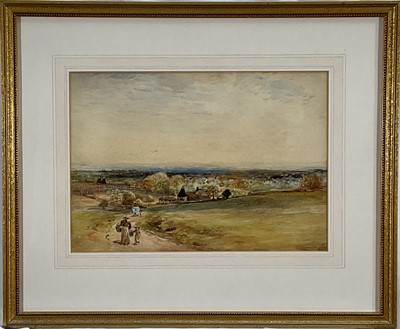 Lot 169 - John Robertson Reid (1851-1926) watercolour - Kentish Landscape, signed and indistinctly dated, in glazed gilt frame