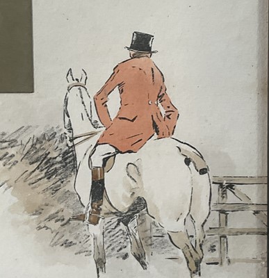 Lot 1146 - *Snaffles, Charles Johnson Payne (1884-1967) hand-coloured print - The Oxer, 49cm x 68cm, in glazed frame