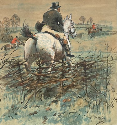 Lot 1158 - *Snaffles, Charles Johnson Payne (1884-1967) signed hand-coloured print - Tonnage, 39cm x 35cm, in glazed frame