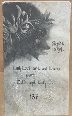Lot 1014 - *Lucy Kemp-Welch (1869-1958) pencil drawing - A Collie, dated Aug. '94, 7cm x 11cm, in glazed gilt frame. NB: From an 1894 album of drawings and oils which was a gift from Lucy and her si...