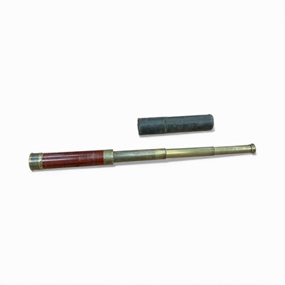 Lot 3115 - 19th century cased three draw telescope by Thomas Harris & Sons