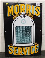 Lot 3823 - Reproduction Morris Service enamelled sign...