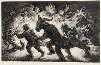Lot 1181 - *Paul Rumsey (b. 1956) limited edition etching - Zodiac, signed, titled and numbered 25/75, 17cm x 27cm, glazed box frame
