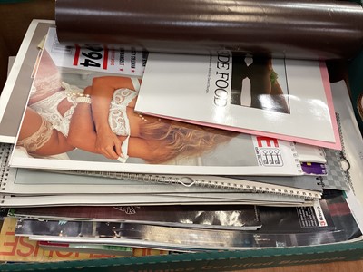 Lot 1125 - Adult magazines, books, calendars including Playboy, Mayfair, Pirelli and others.