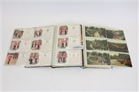 Lot 2400 - PostCarsds in two albums - military collection...