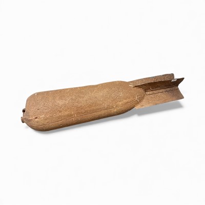 Lot 781 - First World War 'Flying Pig' trench mortar shell, approximately 110cm in overall length.