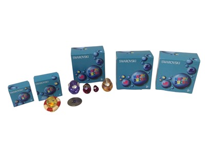 Lot 2384 - Five Swarovski Happy Ducks, all boxed