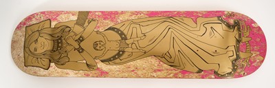 Lot 976 - Grayson Perry (b.1960), Kate Board, screenprint in colours on wooden skateboard, 2017