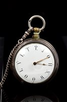 Lot 631 - Unusual George III Silverer pair cased pocket...