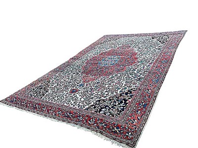 Lot 1480 - Large antique Heriz carpet