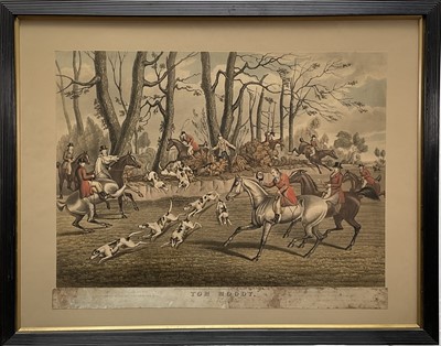 Lot 987 - James Pollard, set of four early Victorian hand coloured hunting engravings - Tom Moody