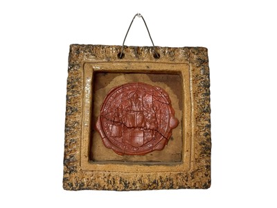 Lot 986 - The great seal of the Free Grammar School, Dedham