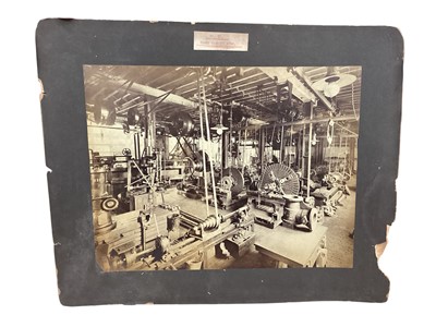 Lot 1123 - Collection of approximately 10 large scale black and white photographs of industrial machinery