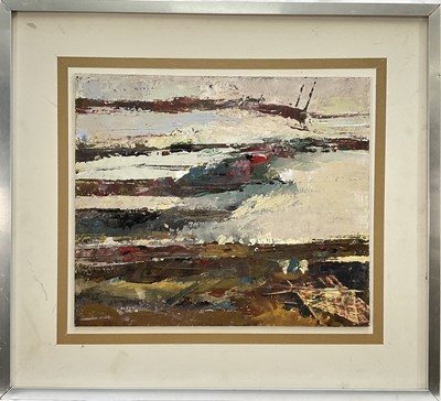 Lot 263 - Robert Sadler (1909-2001) oil on board - Sandlings, 31 x 36cm, 1989 exhibition label verso, framed