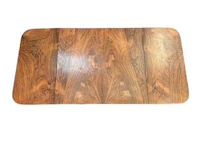 Lot 5306 - George IV rosewood drop leaf work table