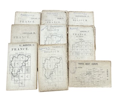 Lot 754 - Group of nine First World War Trench Maps, (9).