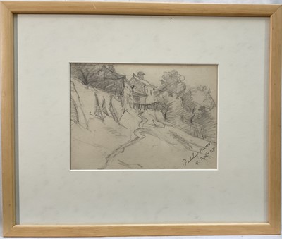Lot 156 - Thomas Churchyard (1798-1865) pencil, Pudding Moor, dated 19th September ‘58, 12.5cm x 17cm, in glazed frame