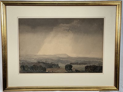 Lot 1296 - Cavendish Morton (1911-2015) watercolour landscape, signed and dated 1948, 36cm x 55cm, glazed frame