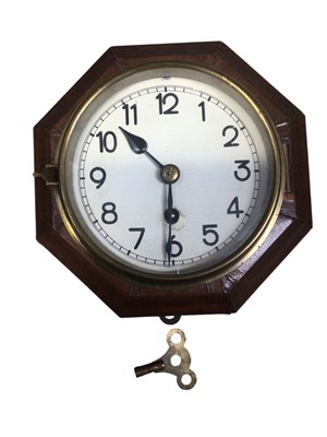 Lot 2907 - Octagonal cased wall clock