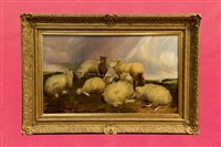Lot 1244 - Charles 'Sheep' Jones (1836 - 1892), oil on...