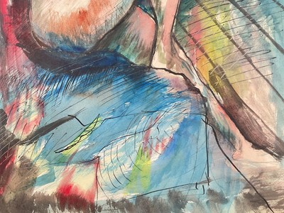Lot 66 - *Rowland Suddaby (1912-1973) mixed media, Nude study, 54cm x 40cm, glazed frame