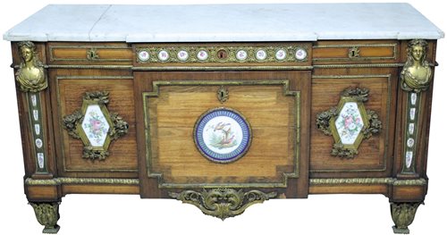 Lot 1258 - Fine French Louis XVI kingwood, ormolu and...