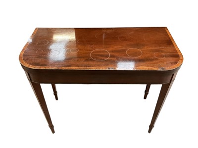 Lot 5383 - Regency mahogany card table
