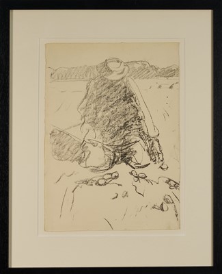 Lot 1022 - Harry Becker (1865-1928) lithograph, The Last Basketful, 1908, (cropped version), 39 x 28cm, glazed frame