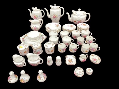 Lot 2212 - Royal Crown Derby tea and coffee service in the Derby Posies pattern