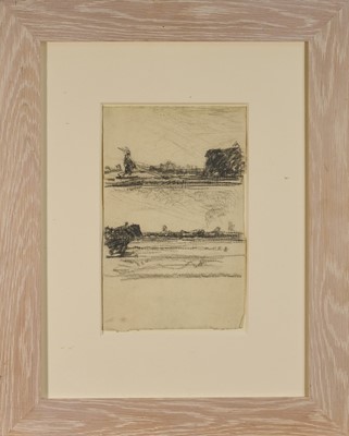 Lot 1055 - Harry Becker (1865-1928) graphite, Ploughman and Horses, Blyth Valley, 25 x 16cm, glazed frame