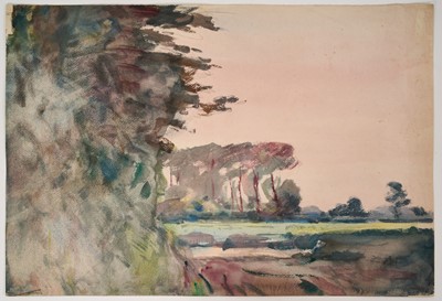 Lot 1086 - Harry Becker (1865-1928) watercolour, Summer Afternoon, inscribed as titled verso, 39 x 55cm