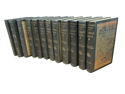 Lot 1409 - Illustrated Edition of the Arabian Nights (Library Edition), 12 vols