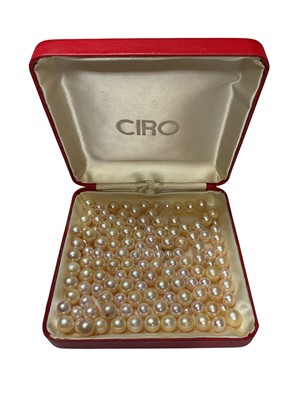 Lot 75 - Group of loose cultured pearls, measuring 6mm - 9.3mm