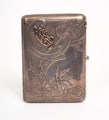 Lot 291 - Early 20th century Imperial Russian silver cigarette case